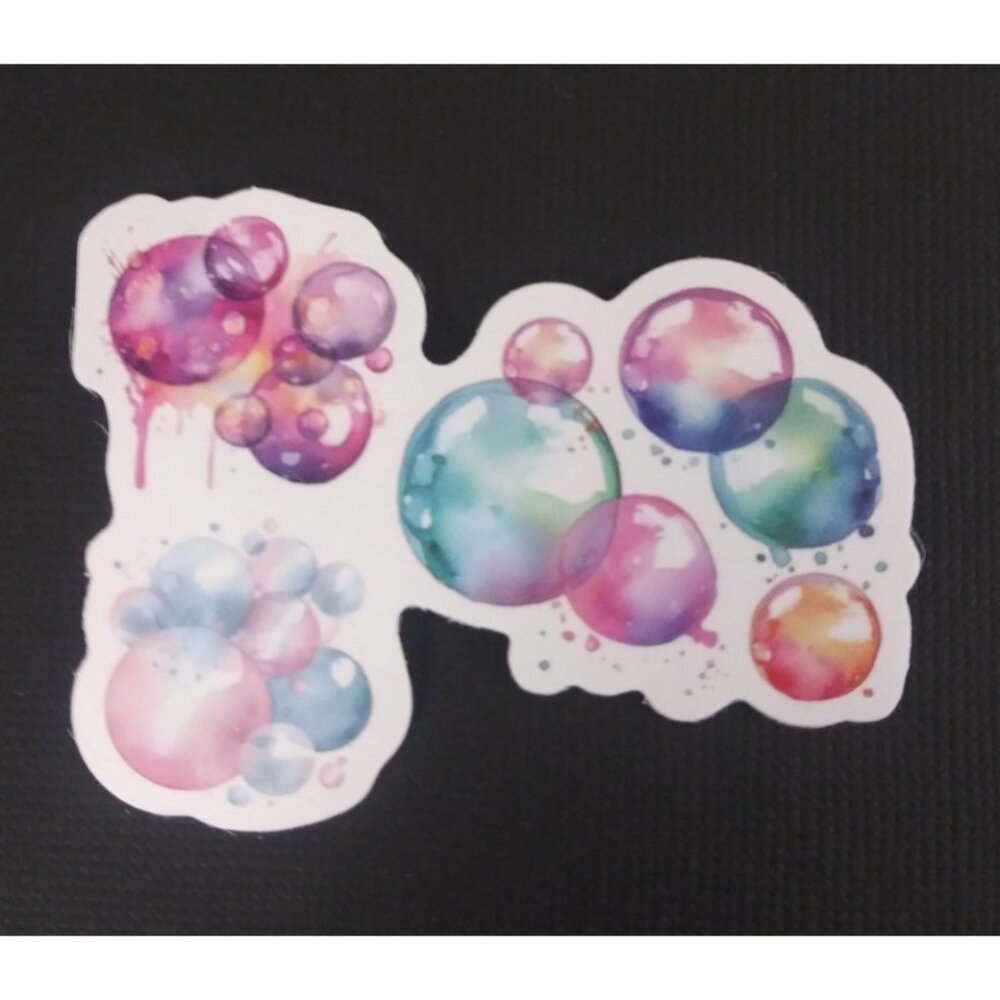 10/$10 Colorful Bubbles Sticker 1.75" x 2.25" (J)